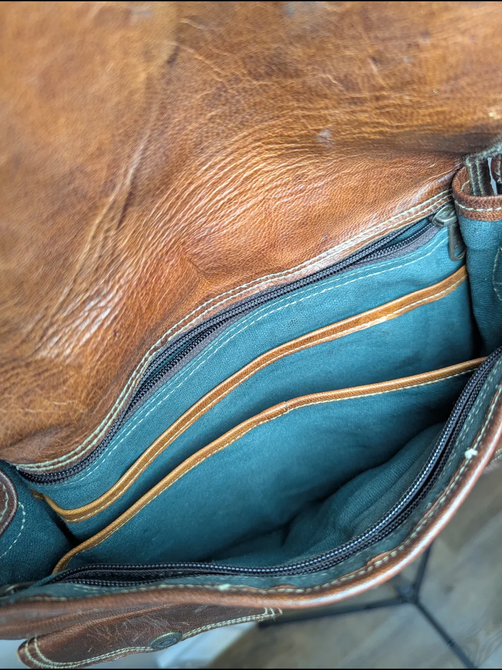 Vintage Leather Messenger Hip Cross Body Bag Handmade Hobo Saddle Bag Tote